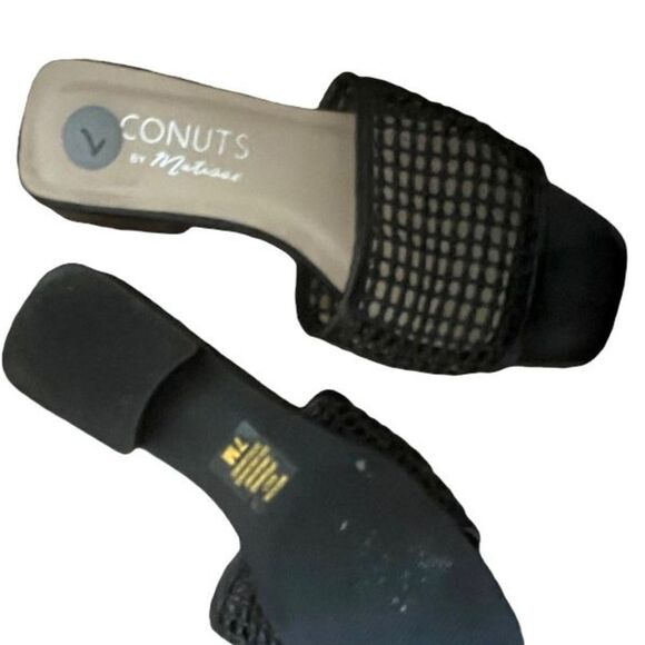 Coconuts by maltisse black square toe sandals - Picture 2 of 2